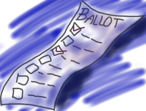 ballot Drawing of a ballot