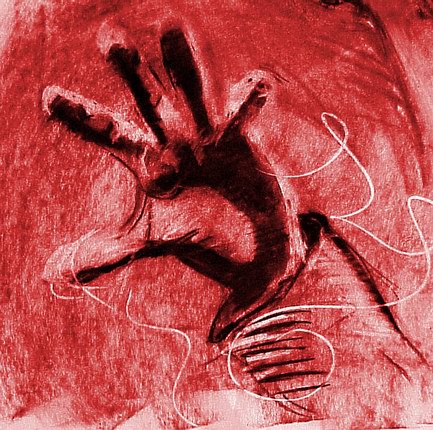 hand red