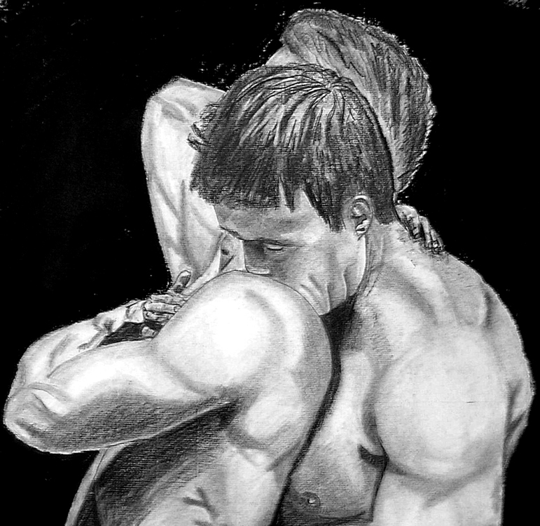 2 men detail