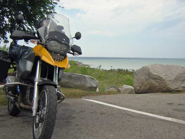 bike at beach