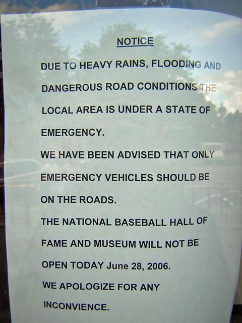 hof closed